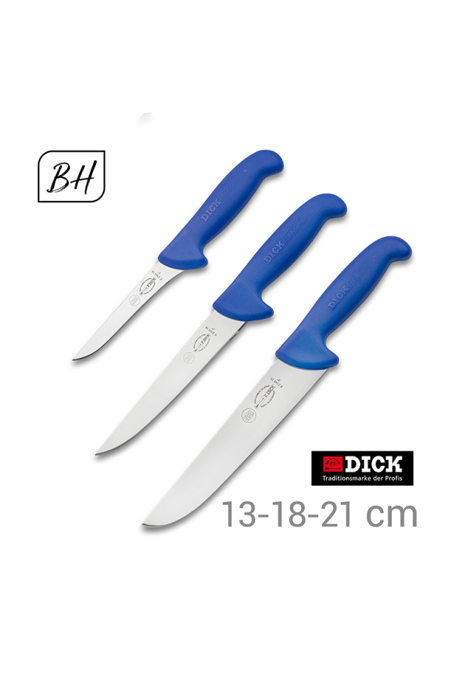 F.DICK 8.2553.00 ErgoGrip 3'lü Kasap/Kurbanlık Bıçak Seti